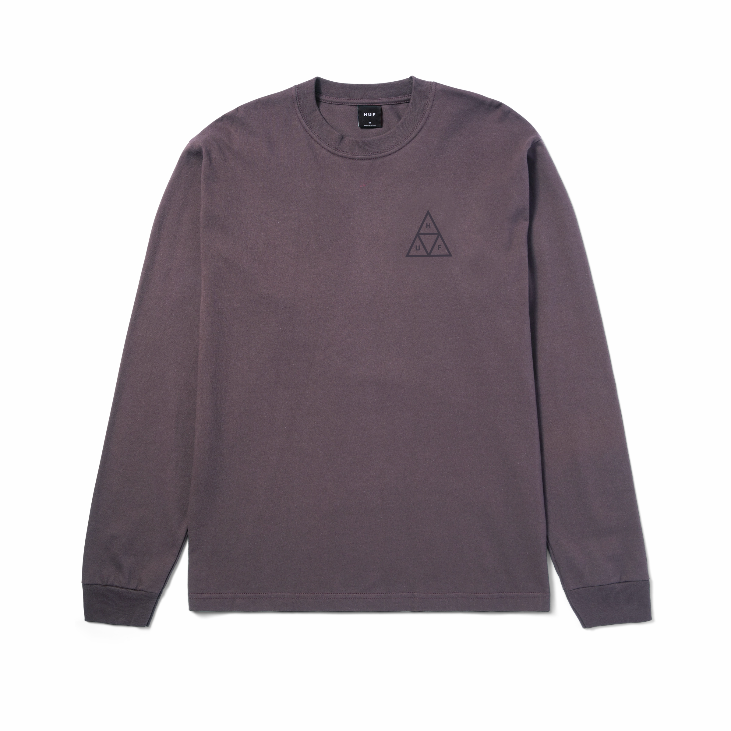 Huf Set Triple Triangle Longsleeve T-Shirt Fall Fashion Reinforced Elasticity