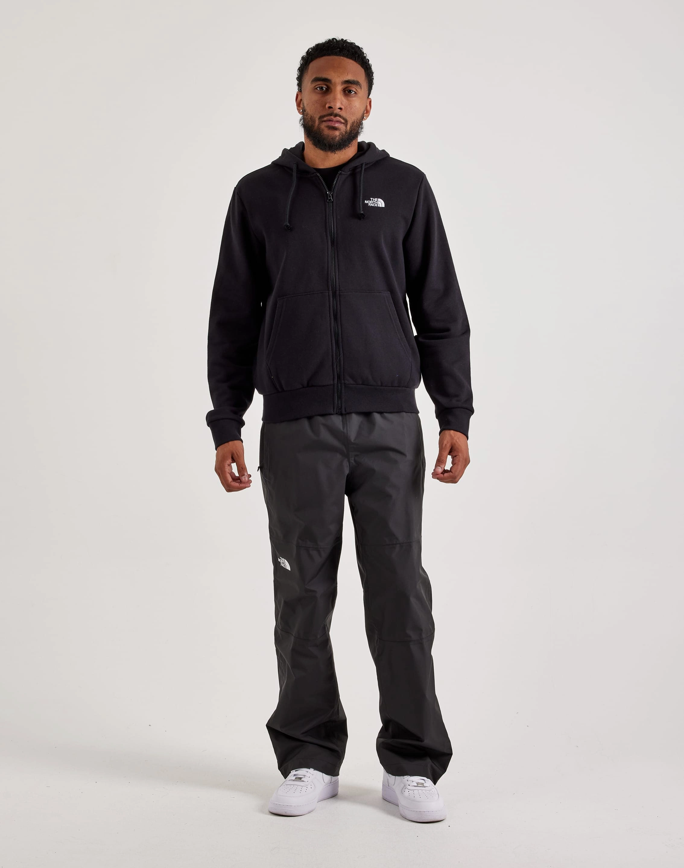 The North Face Evolution Full-Zip Fleece Hoodie Reflective Safety Accents LightweightTextile