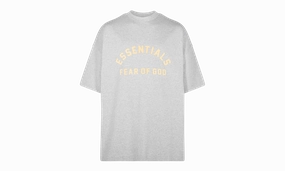 FourWayStretch HEAVY JERSEY SS TEE "LIGHT HEATHER GREY"
