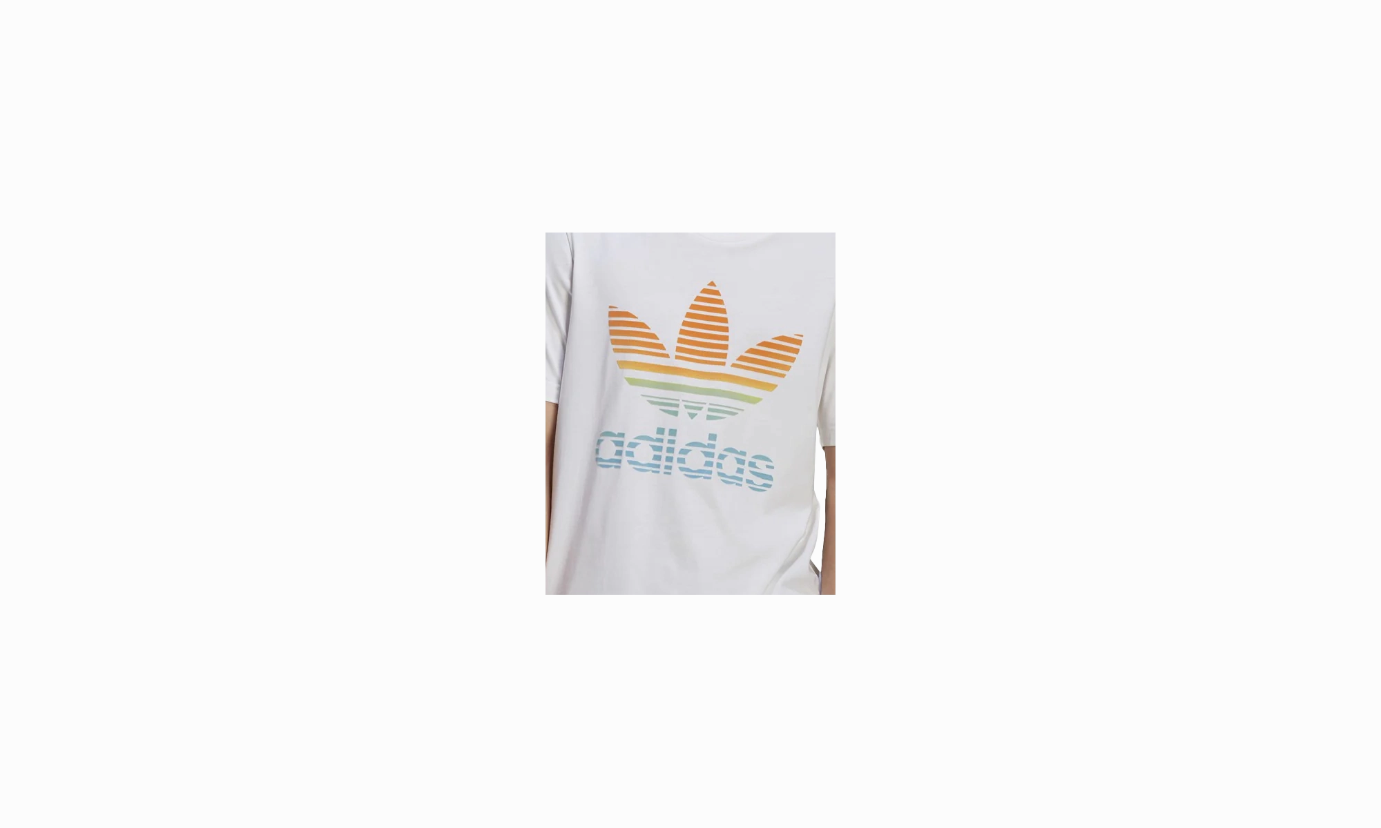 Ombre Trefoil Tee Shirt "White" Craft Edge NonBindingEdges