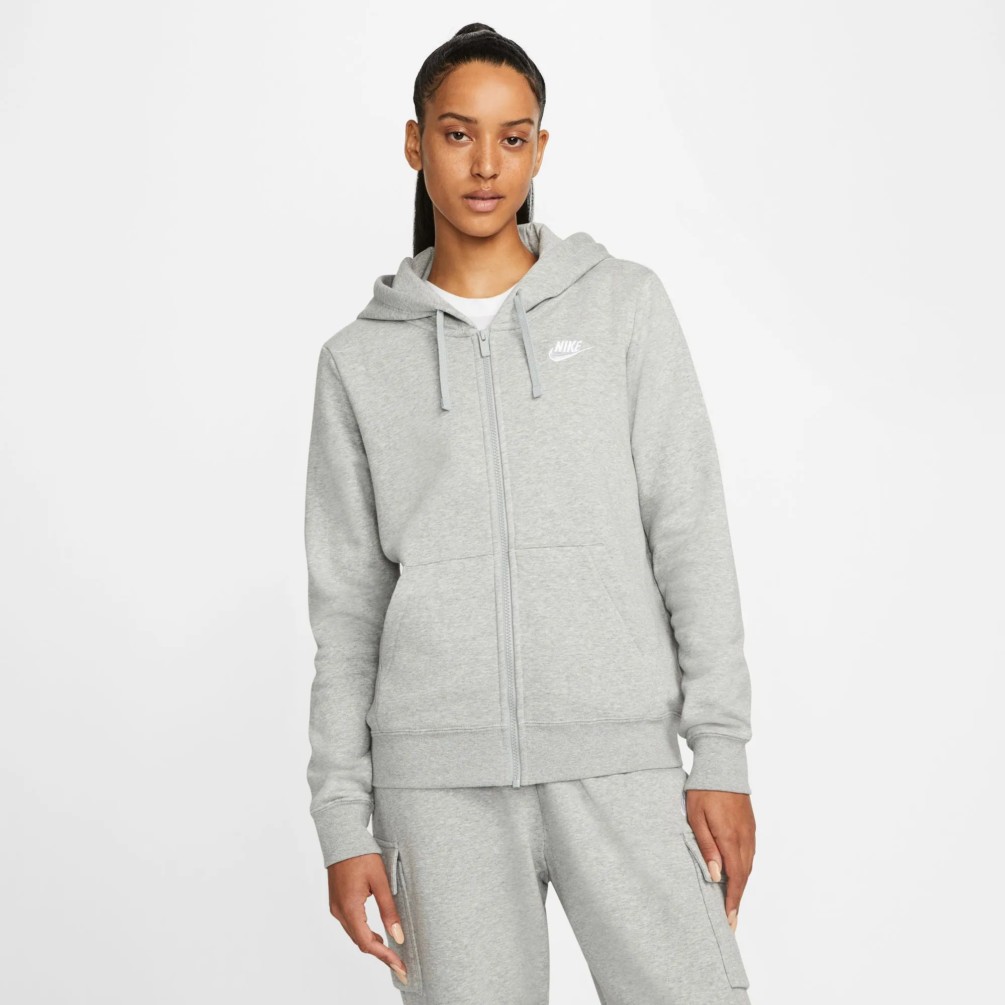 Club Fleece FZ Hoody - Womens Poise Fit Light Flow