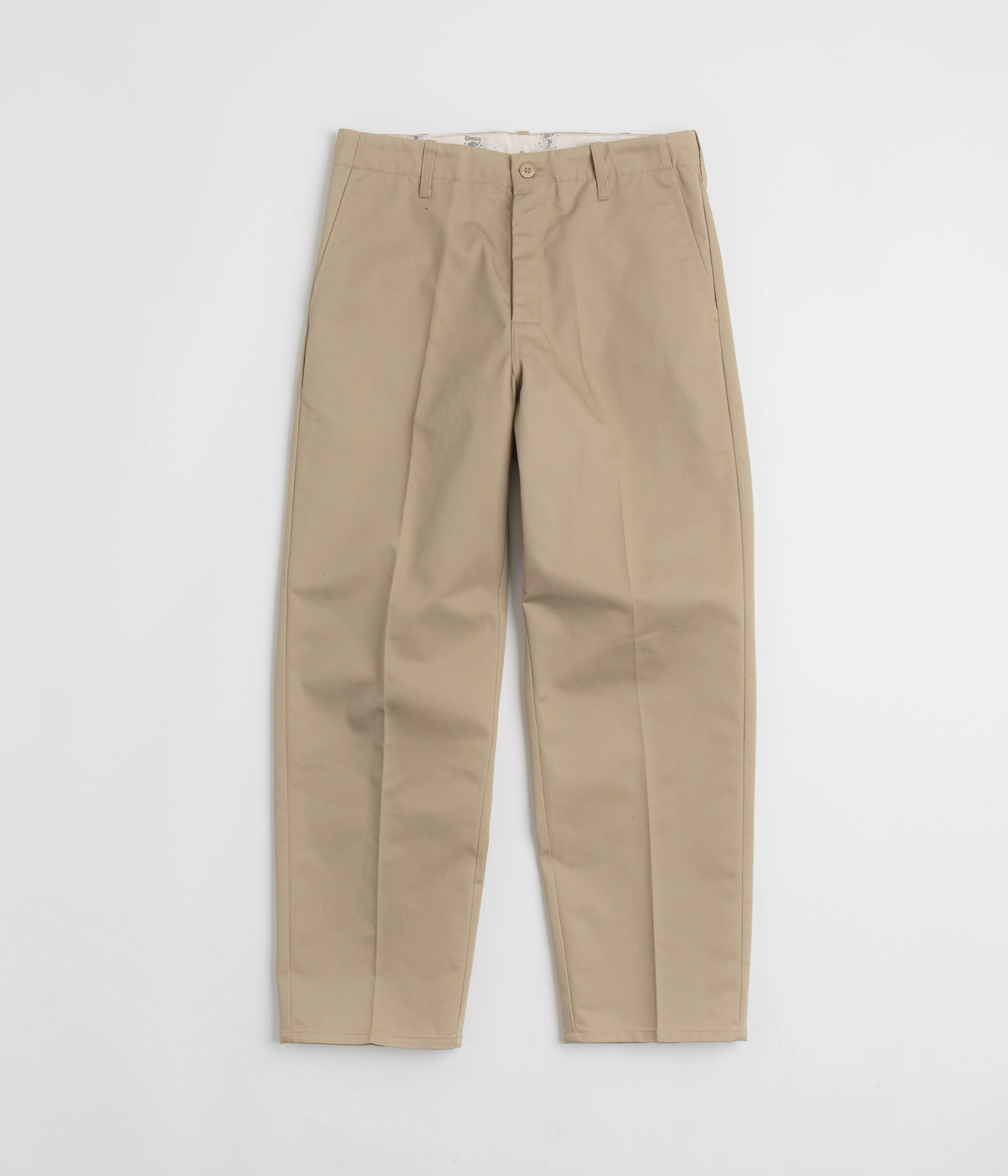 Universal Overall Type.03 Standard Pants - C Beige Double Layered Hem SmoothZipClosure