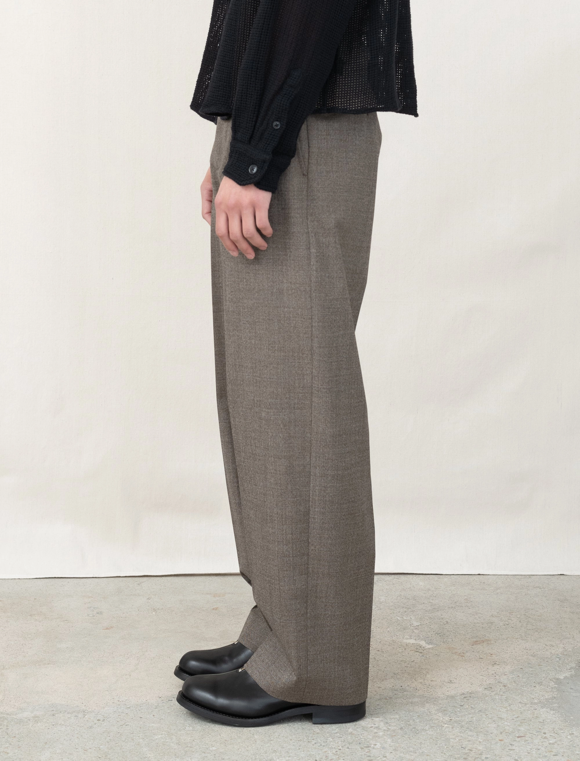 Service Trousers (Light Brown) Temperature Regulating Fabric SturdyBeltLoops