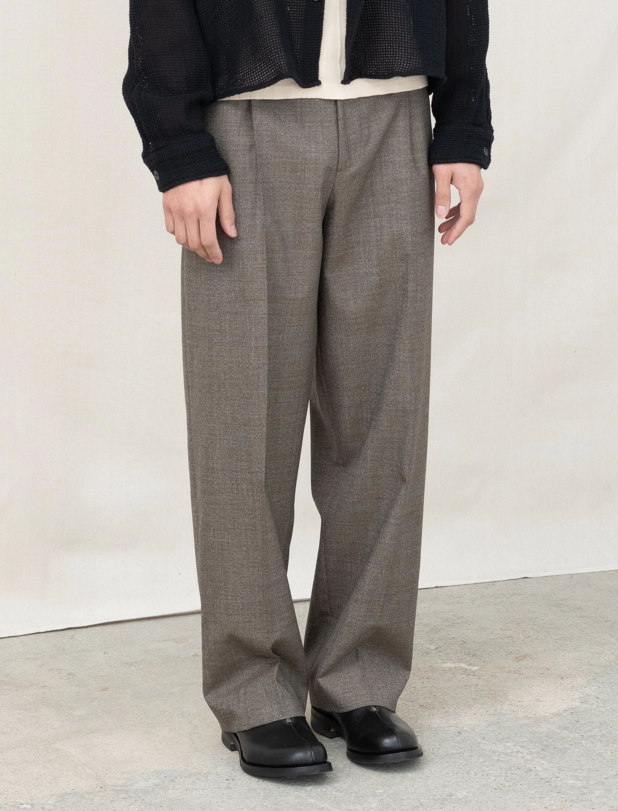 Non Binding Cuffs Convertible legs Service Trousers (Light Brown)