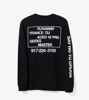 Trance DJ L.S. Tee (Black) FrictionResistant Trim MultipanelLayout