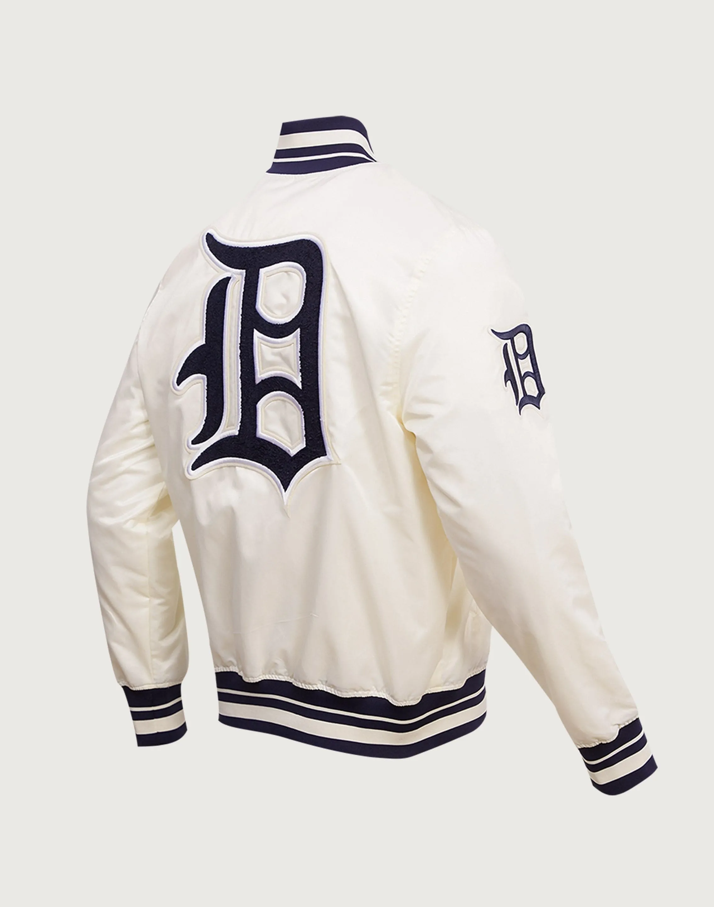 Pro Standard MLB Detroit Tigers Retro Classic Rib Satin Jacket NonSlip Grips