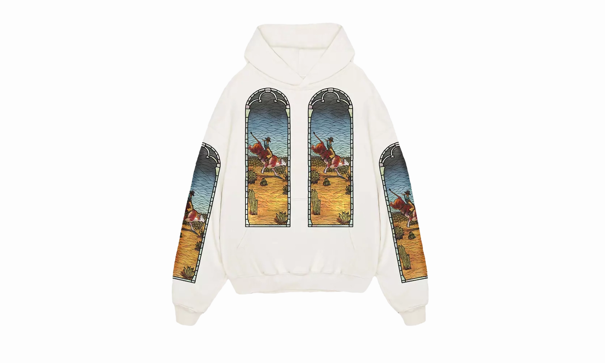 X EST Gee Stained Glass Hoodie "WHITE"