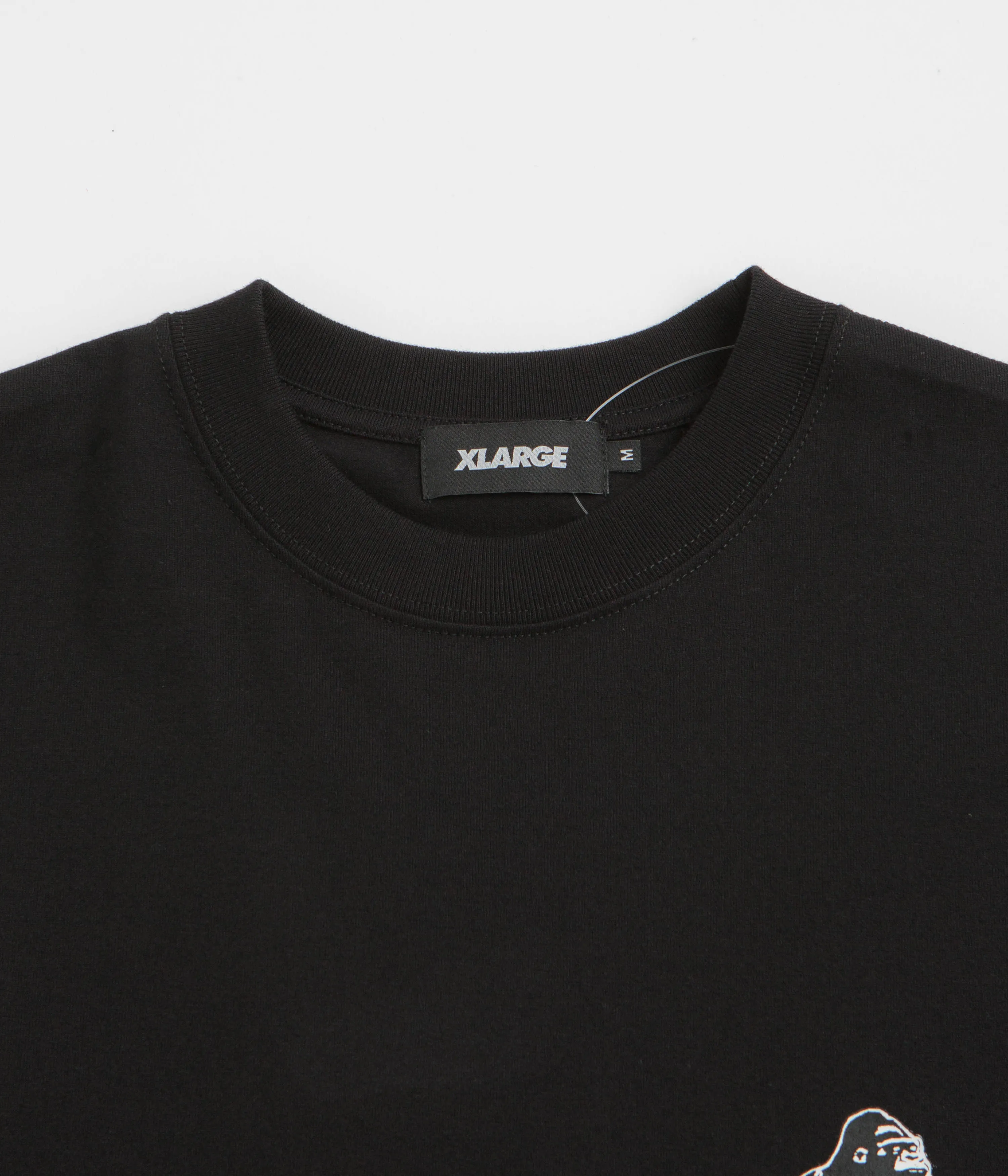 XLarge Backside OG T-Shirt - Black Unisex Design Bio Washed Softness