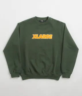 product camouflage stealth XLarge Chenille Standard Logo Crewneck Sweatshirt - Green