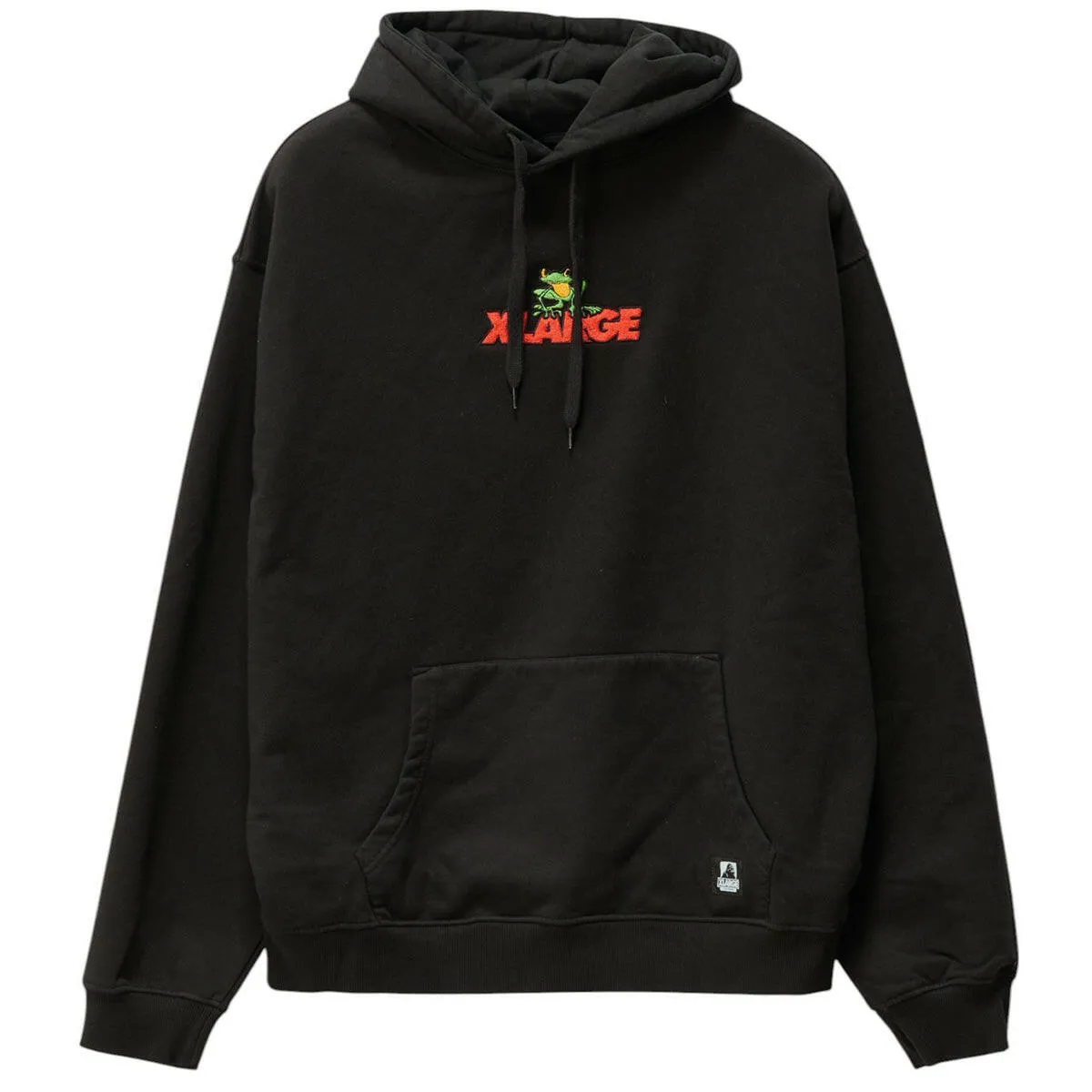 XLarge - Frog Hoodie Pigment Black Anti Pill Finish Soft Fleece Lining