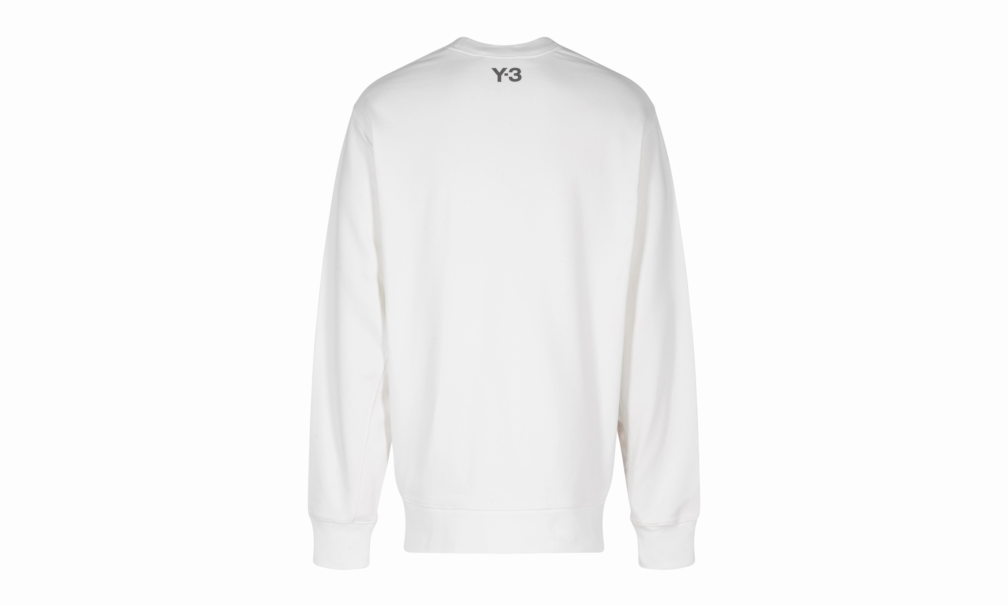Y-3 Printed Long Sleeve Pullover Hoodie "White/Black"
