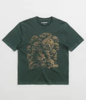 Yardsale Crypt T-Shirt - Dark Green Bio Washed Softness