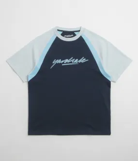 Yardsale Daze T-Shirt - Blue Elasticized