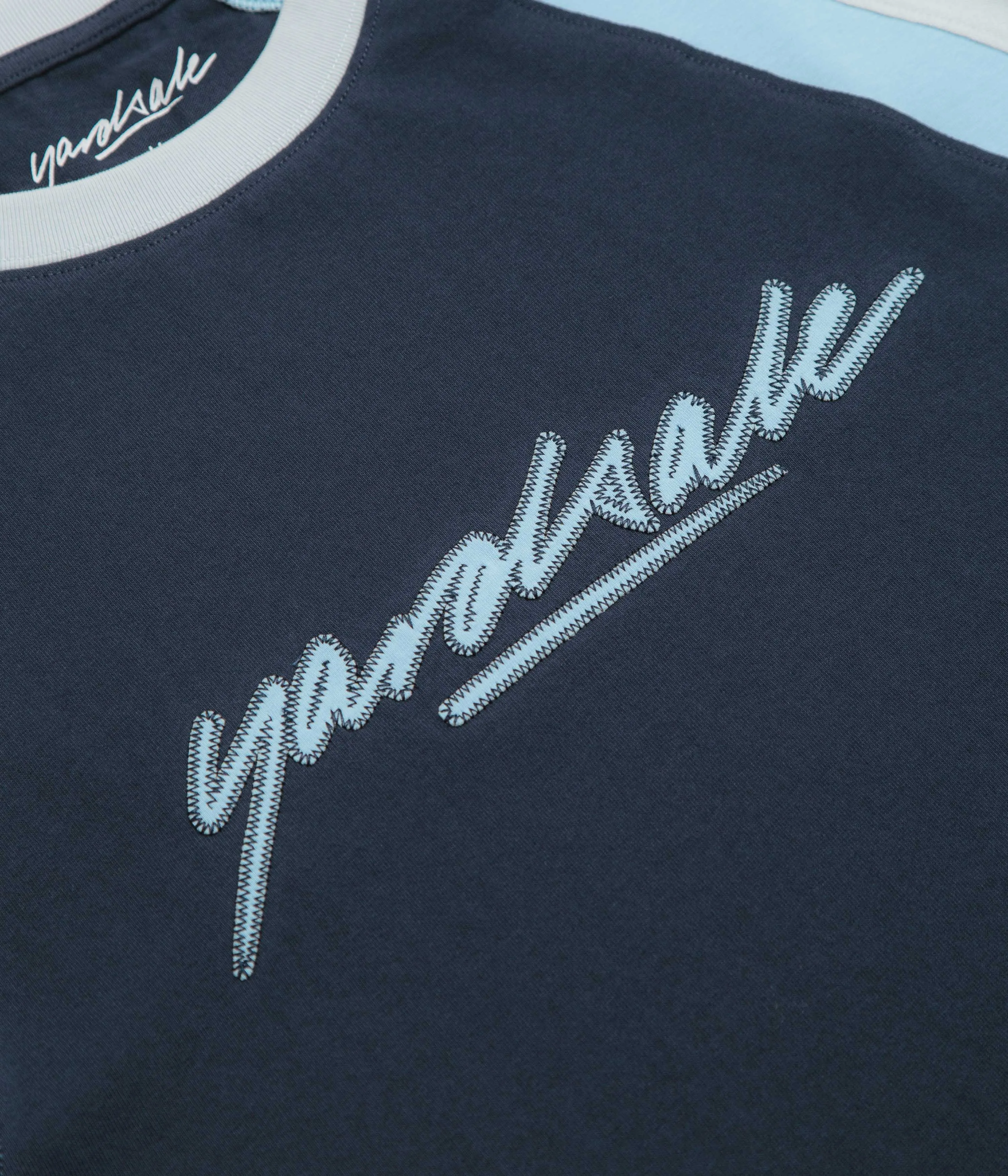 Yardsale Daze T-Shirt - Blue baseball event