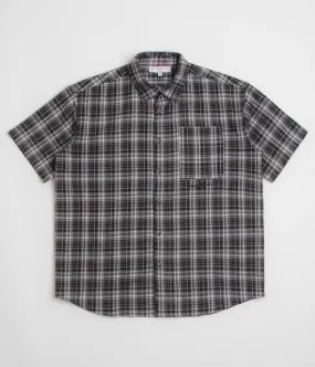 Plaid Design Yardsale Faded Plaid Shirt - Black