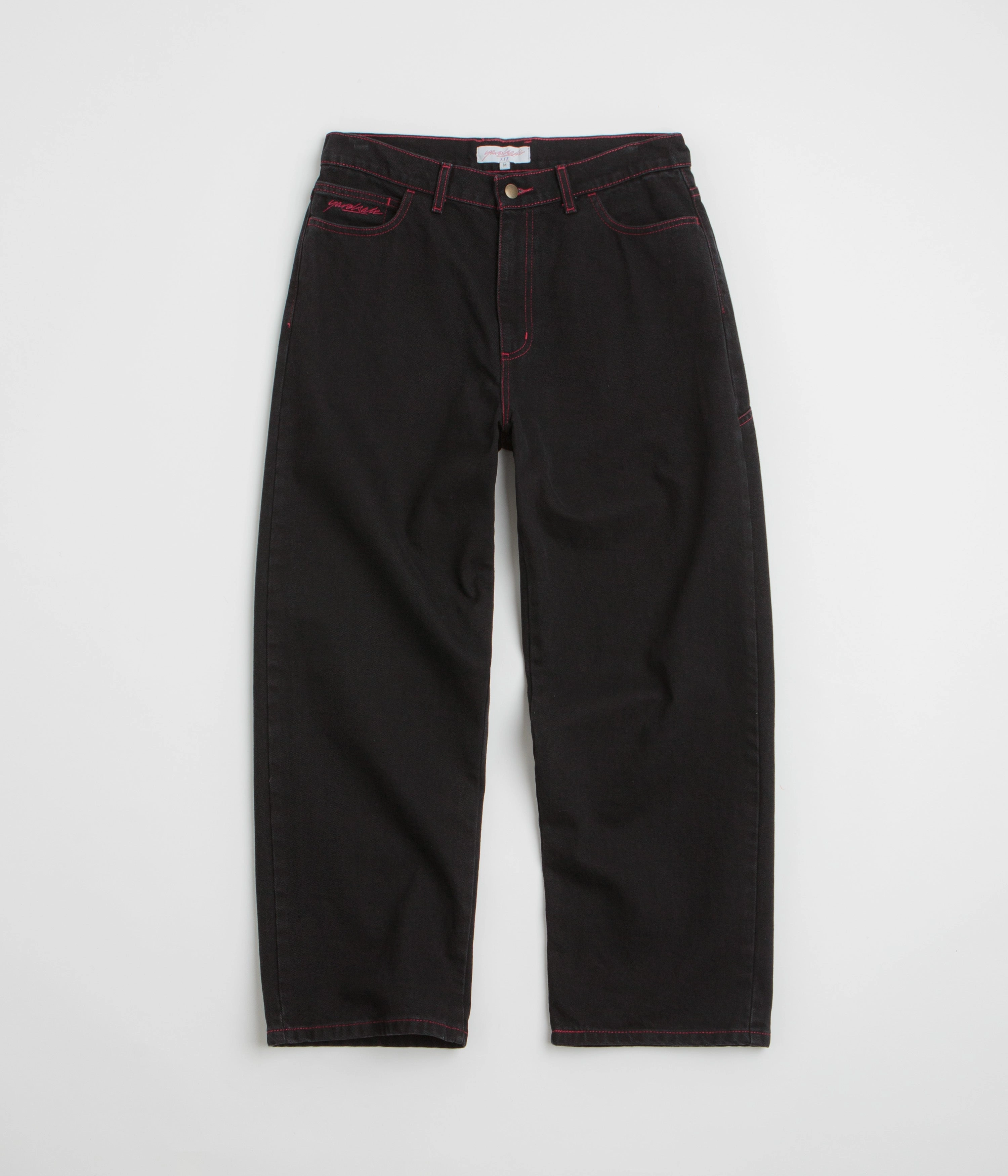 Work Essential Premium Quality Yardsale Phantasy Jeans - Black / Red