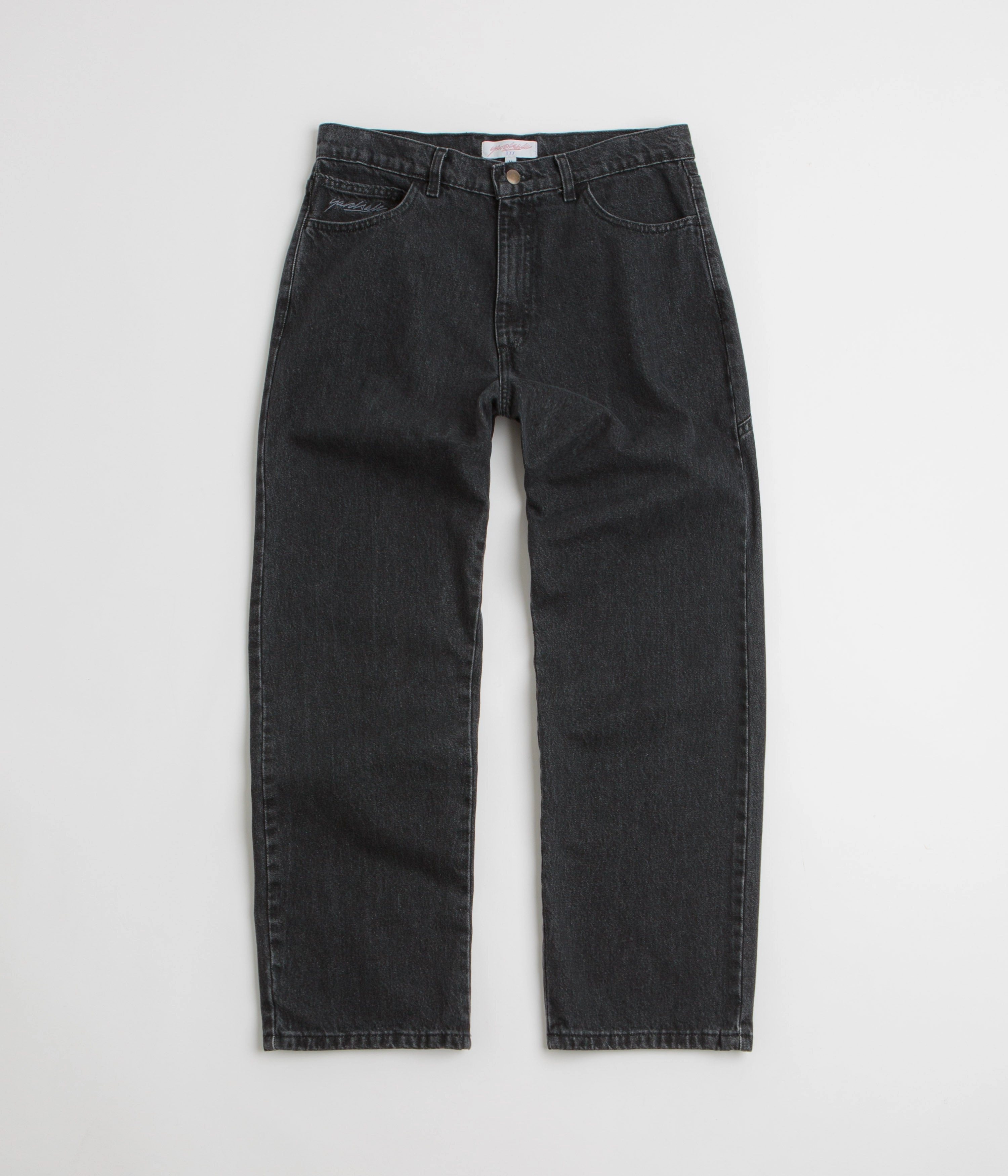 Yardsale Slub Stain Phantasy Jeans - Black Active Stretch Flexible Wear