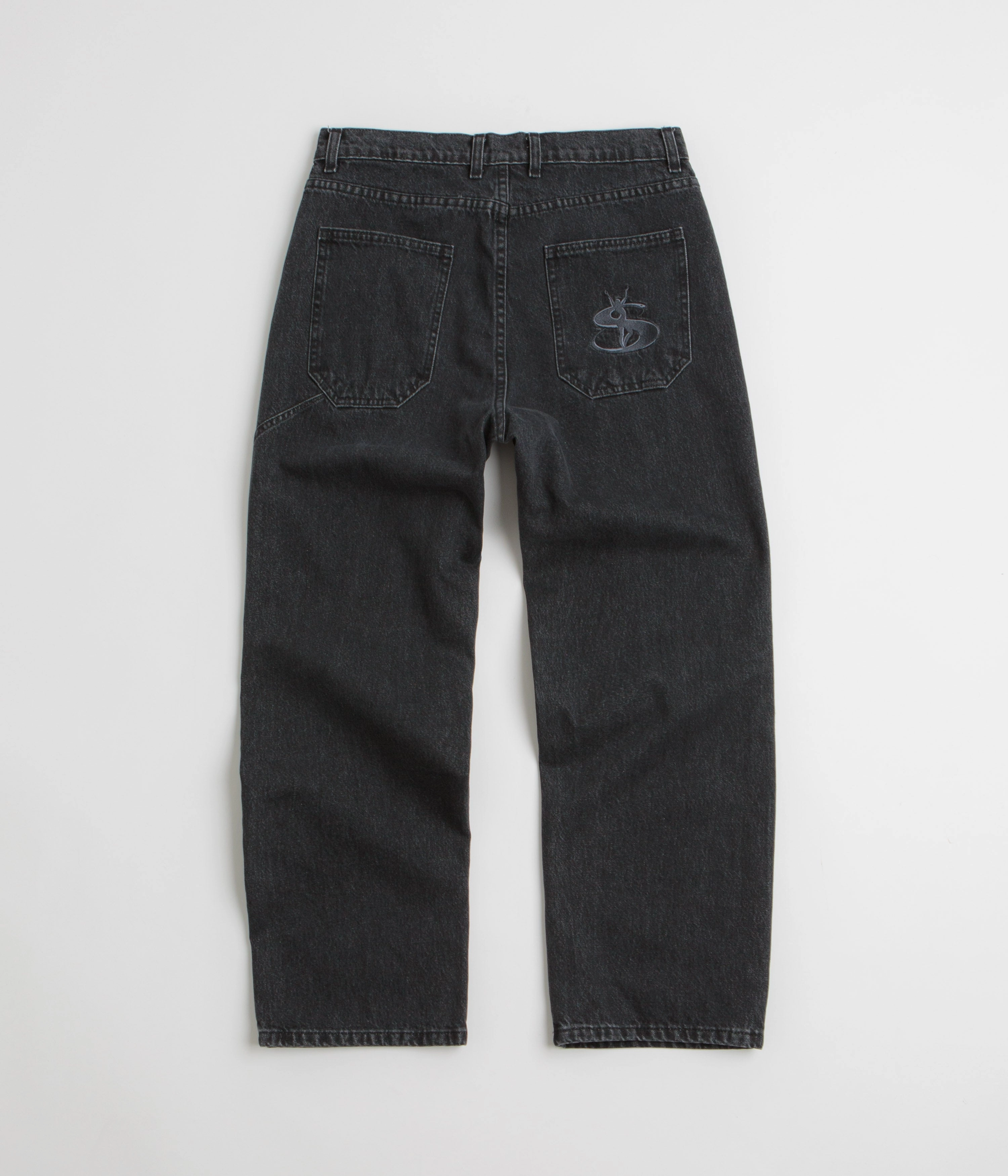 Yardsale Slub Stain Phantasy Jeans - Black Pull-on style