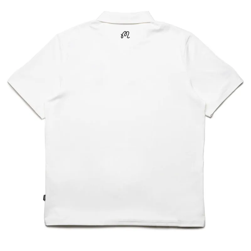 Malbon Golf Evergreen Performance Pique Polo - White Winter Fashion Outdoor Gear