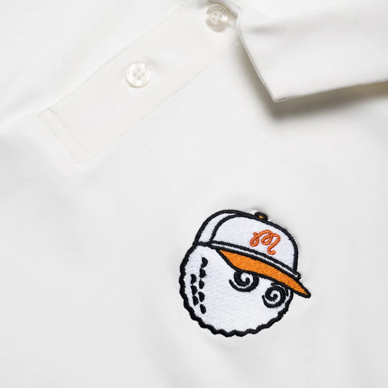 Graduation Attire Malbon Golf Evergreen Performance Pique Polo - White