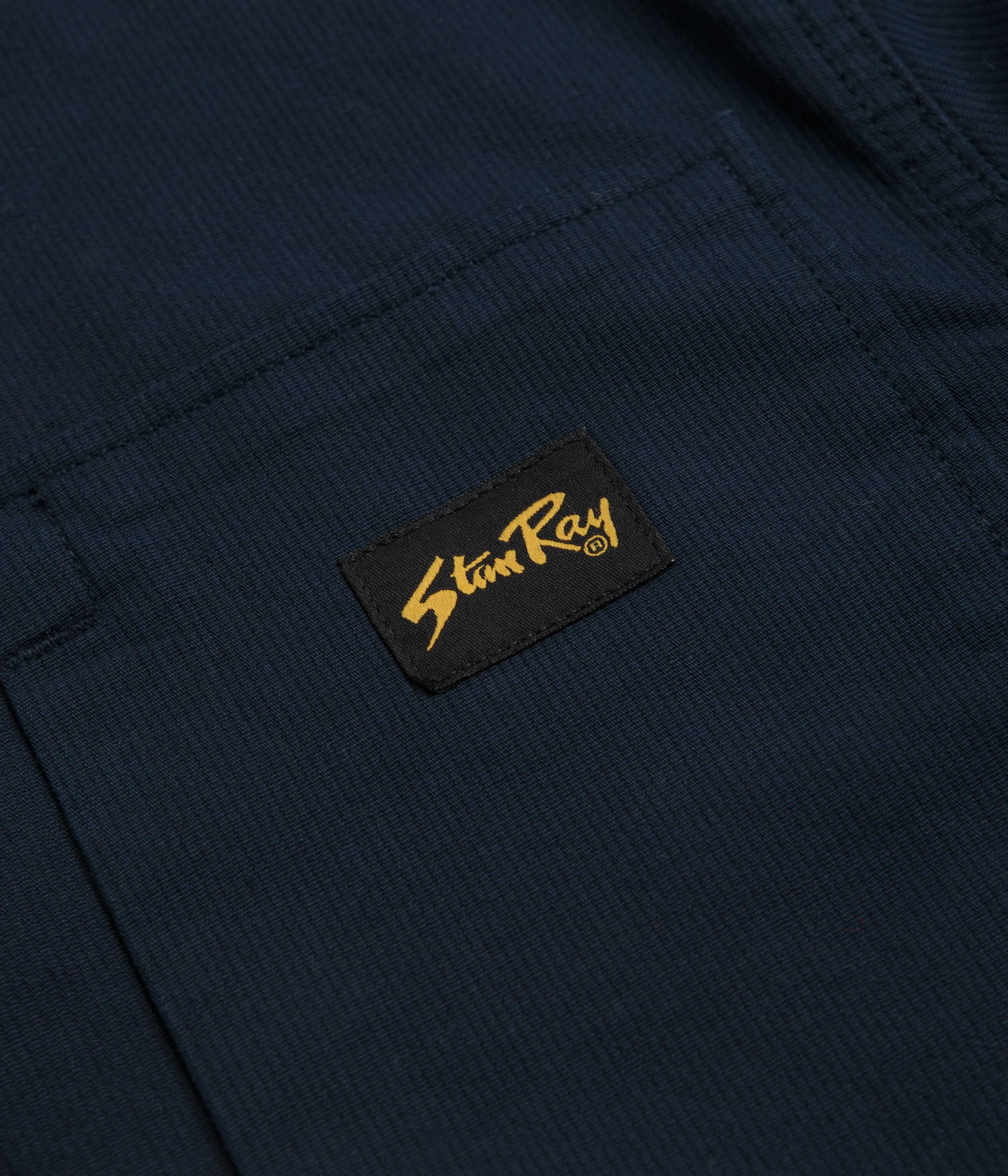 Solid Hue Stan Ray Painters Pop Over Shirt - Navy Bedford