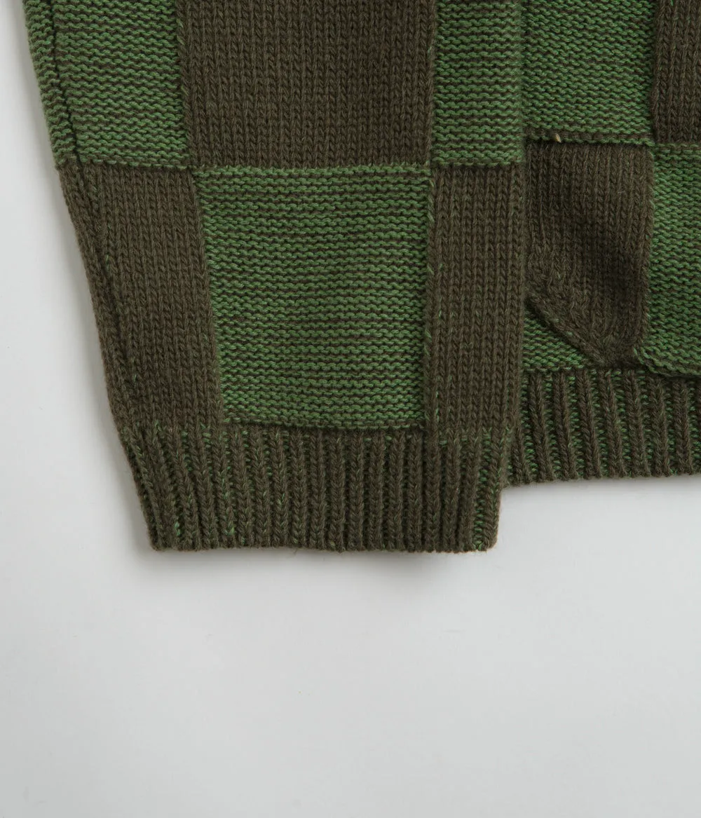 YMC Baker Cardigan - Green Weekend Casual