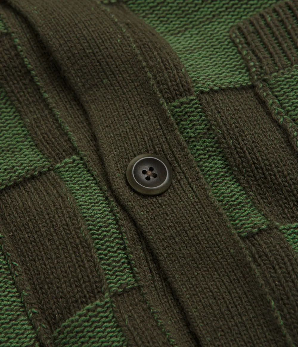 YMC Baker Cardigan - Green Outdoor Sporty product pricing