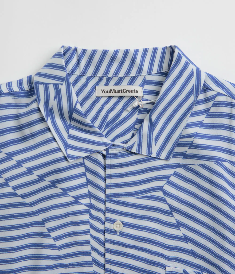 YMC Malick Shirt - Blue / White Earthy Hue Casual Friday