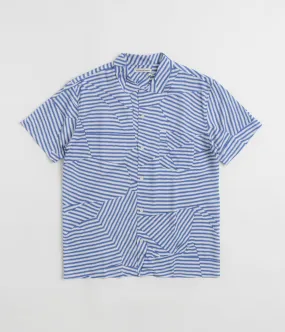 Versatile use Performance Fabric YMC Malick Shirt - Blue / White