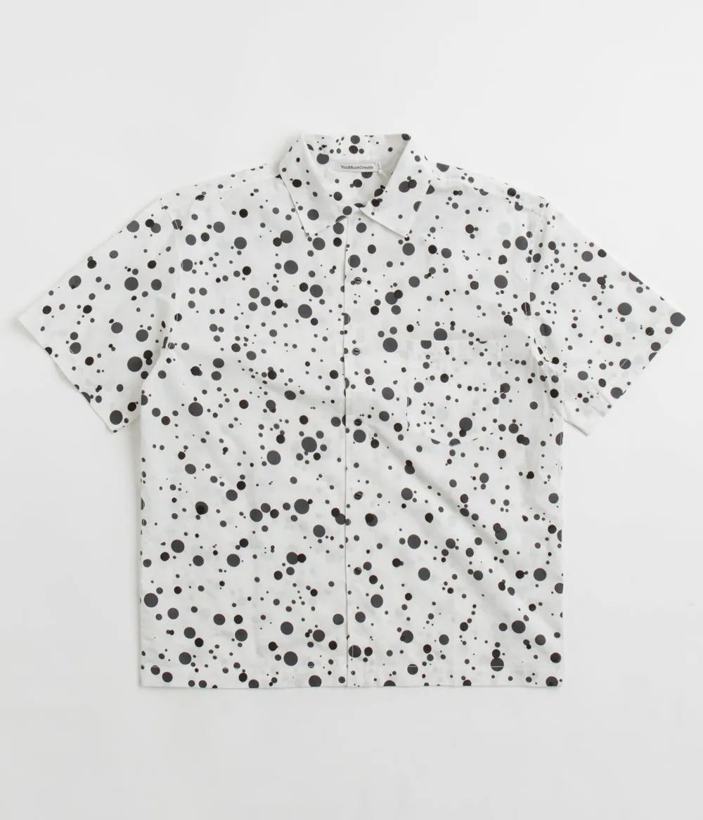 Moisture Wicking Material Tailored Fit YMC Sidri Shirt - White / Black
