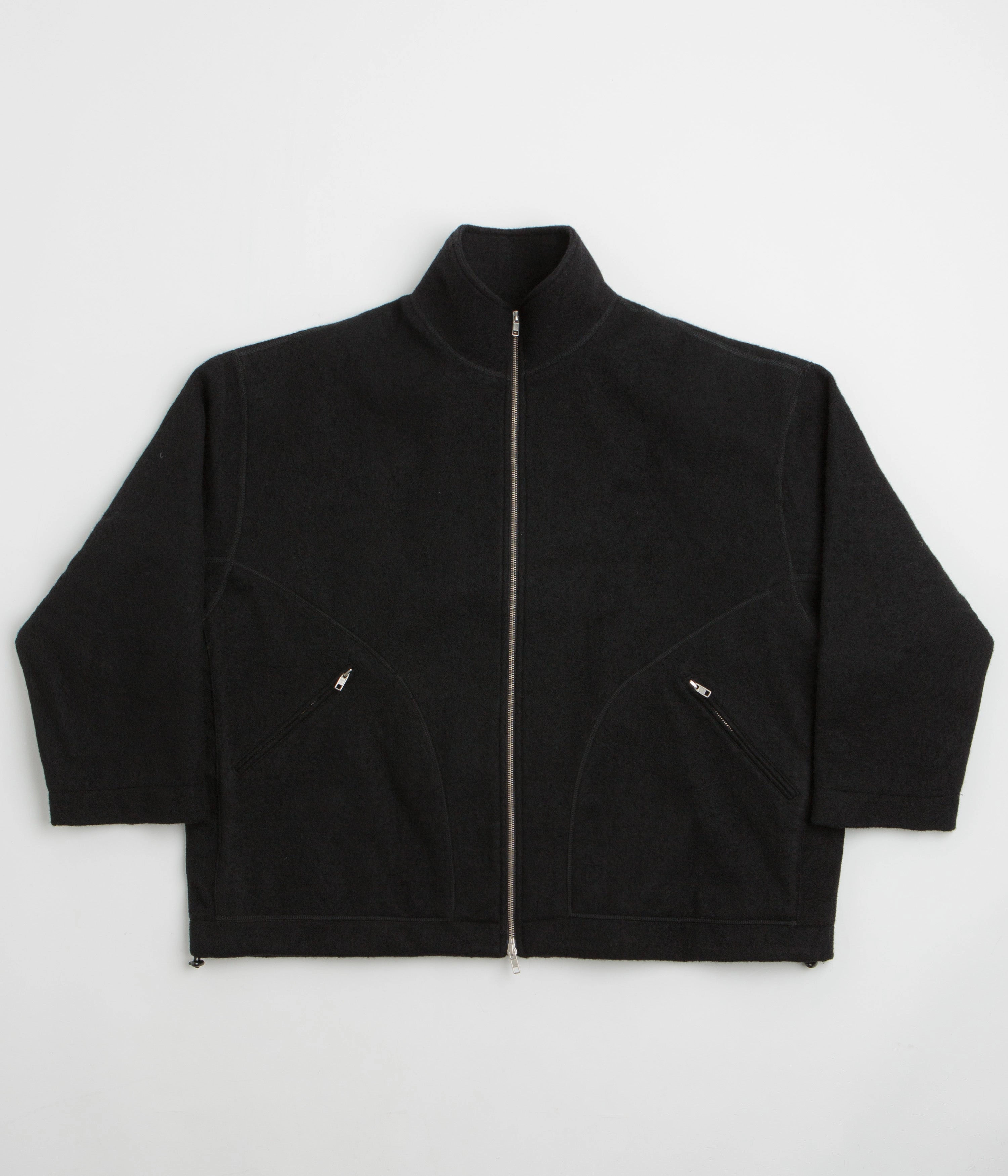 YMC Aaron Zip Fleece Jacket - Black suitable for extreme sports