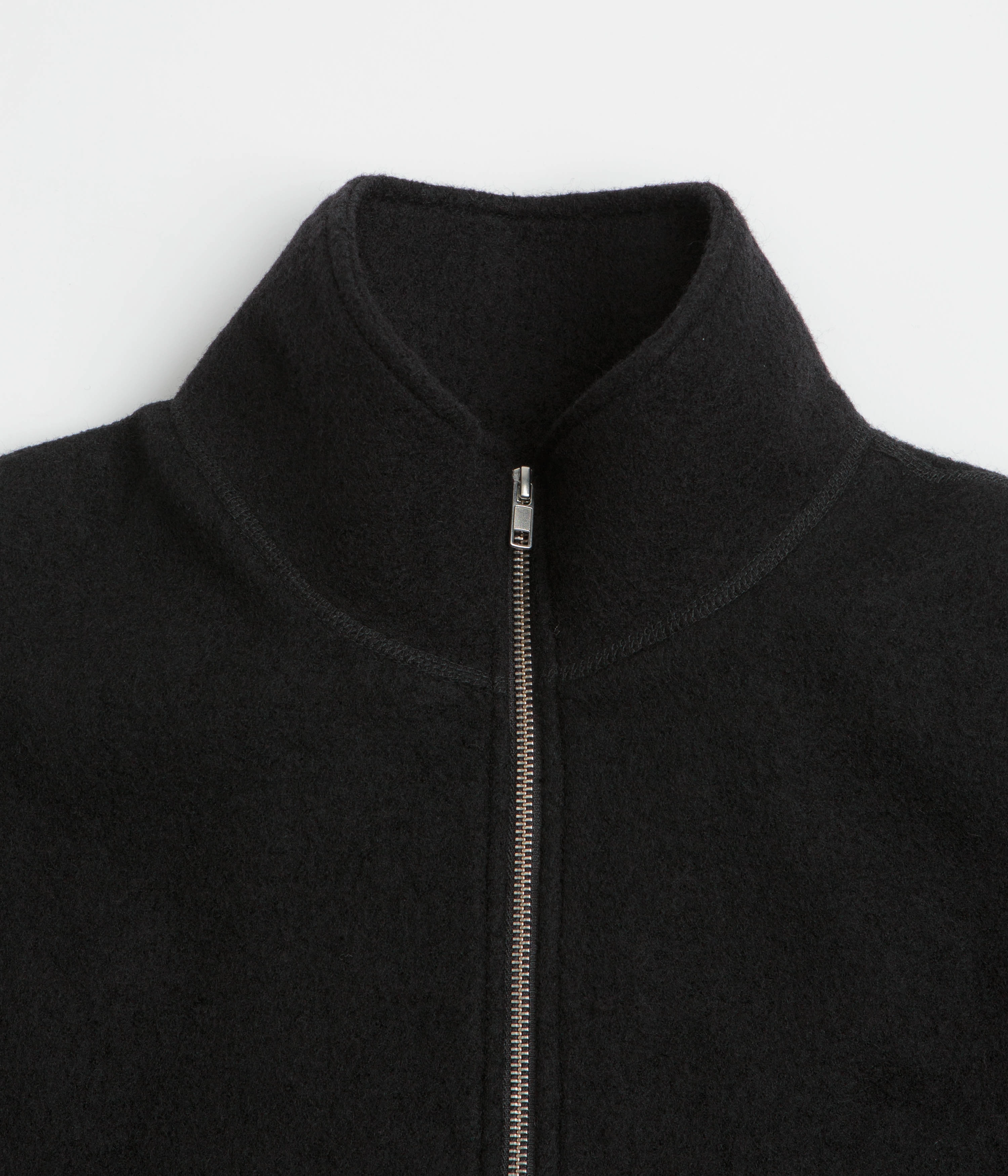 shearling Outdoor Activity YMC Aaron Zip Fleece Jacket - Black