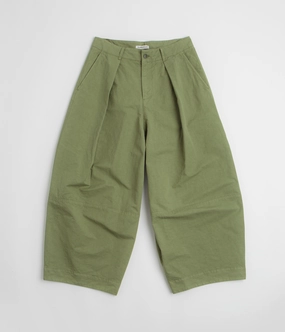 YMC Deadbeat Trousers - Green Adjustable Fit Light Reflective Details