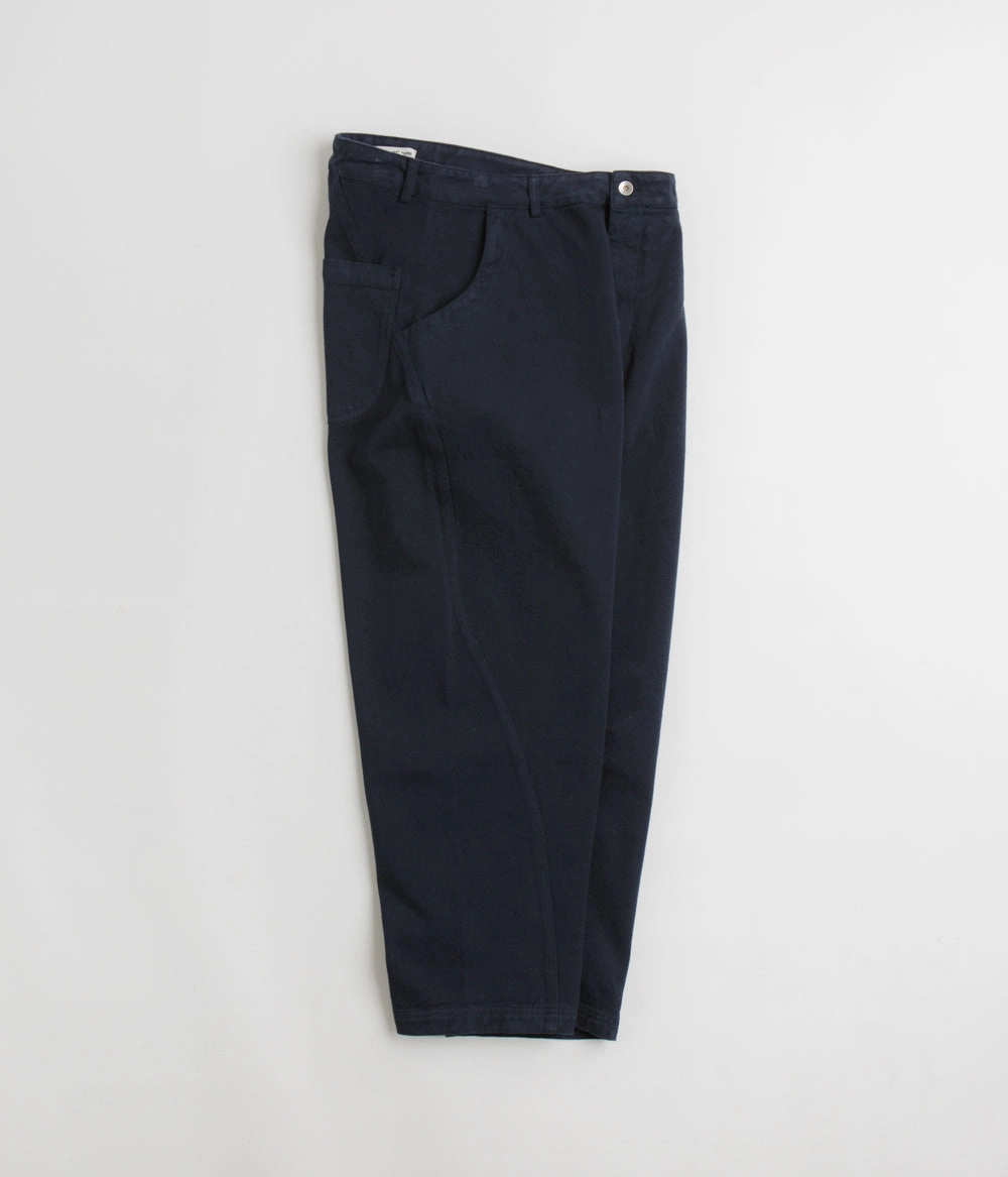 YMC Twisted Seam Trousers - Navy Organic Cotton FourWayStretch