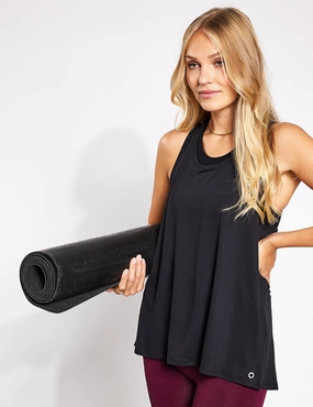 Yoga Pleat Vest - Black suitable for military personnel
