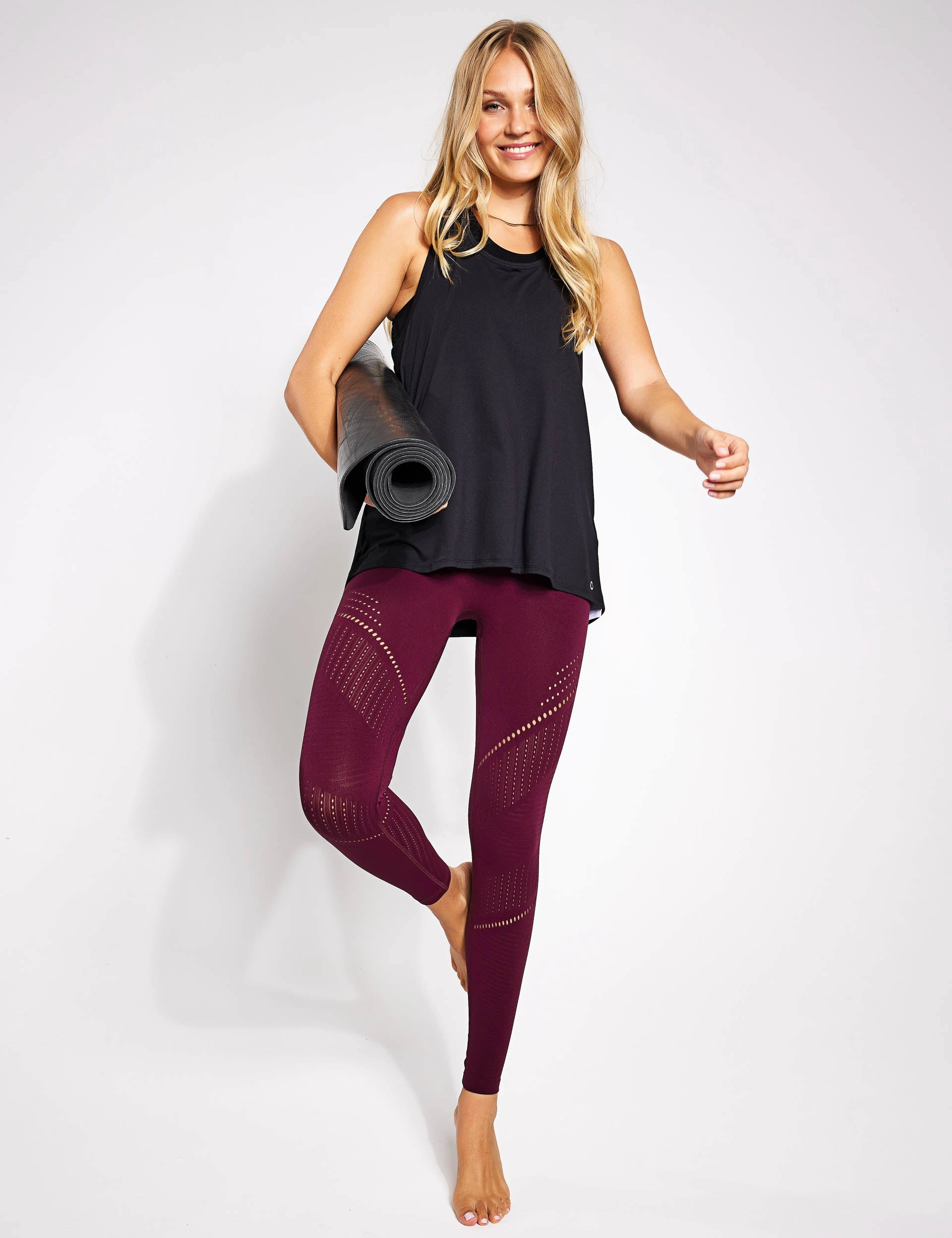 Yoga Pleat Vest - Black traditional warfare