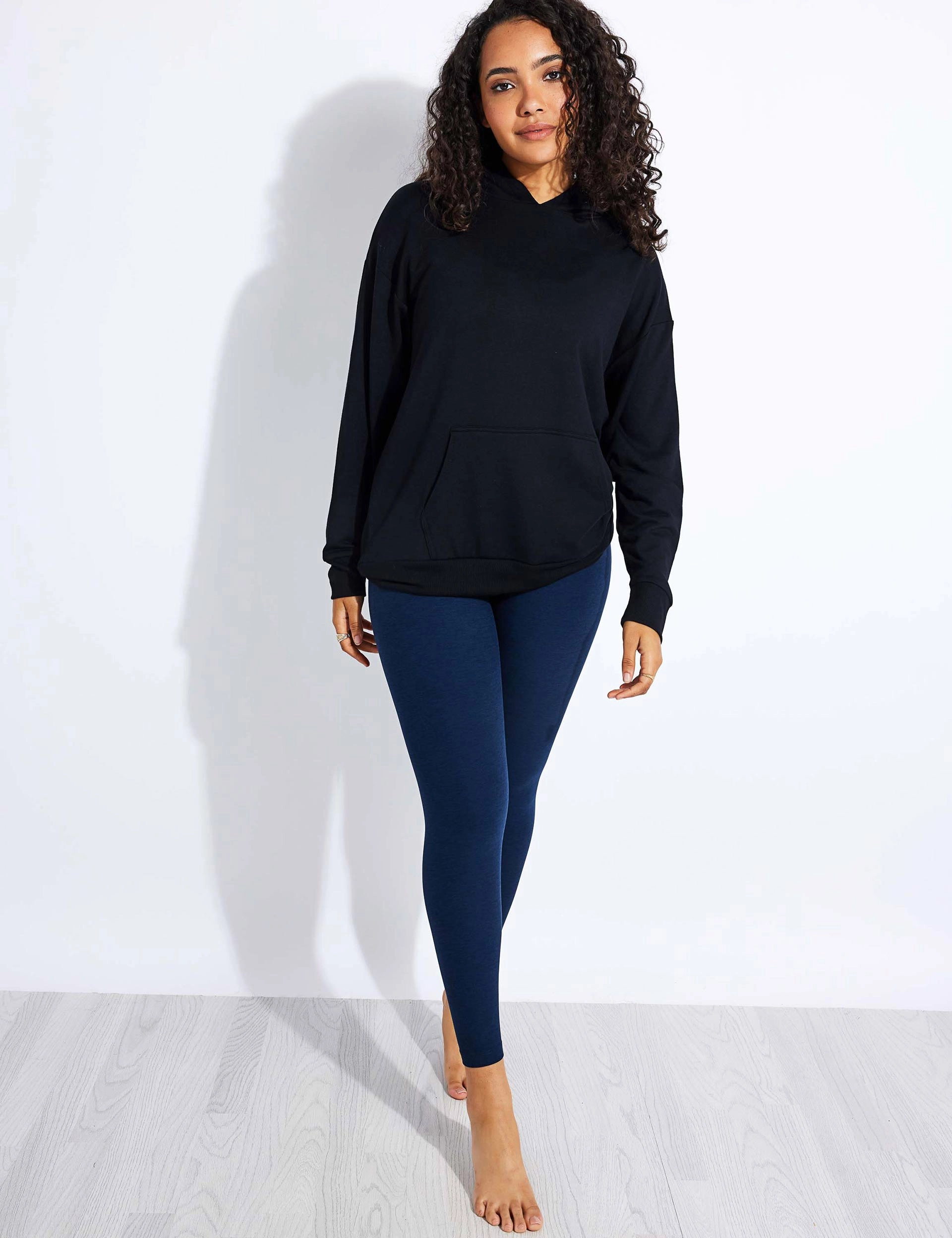 Spacedye At Your Leisure High Waisted Midi Legging - Nocturnal Navy All terrain Moisture wicking