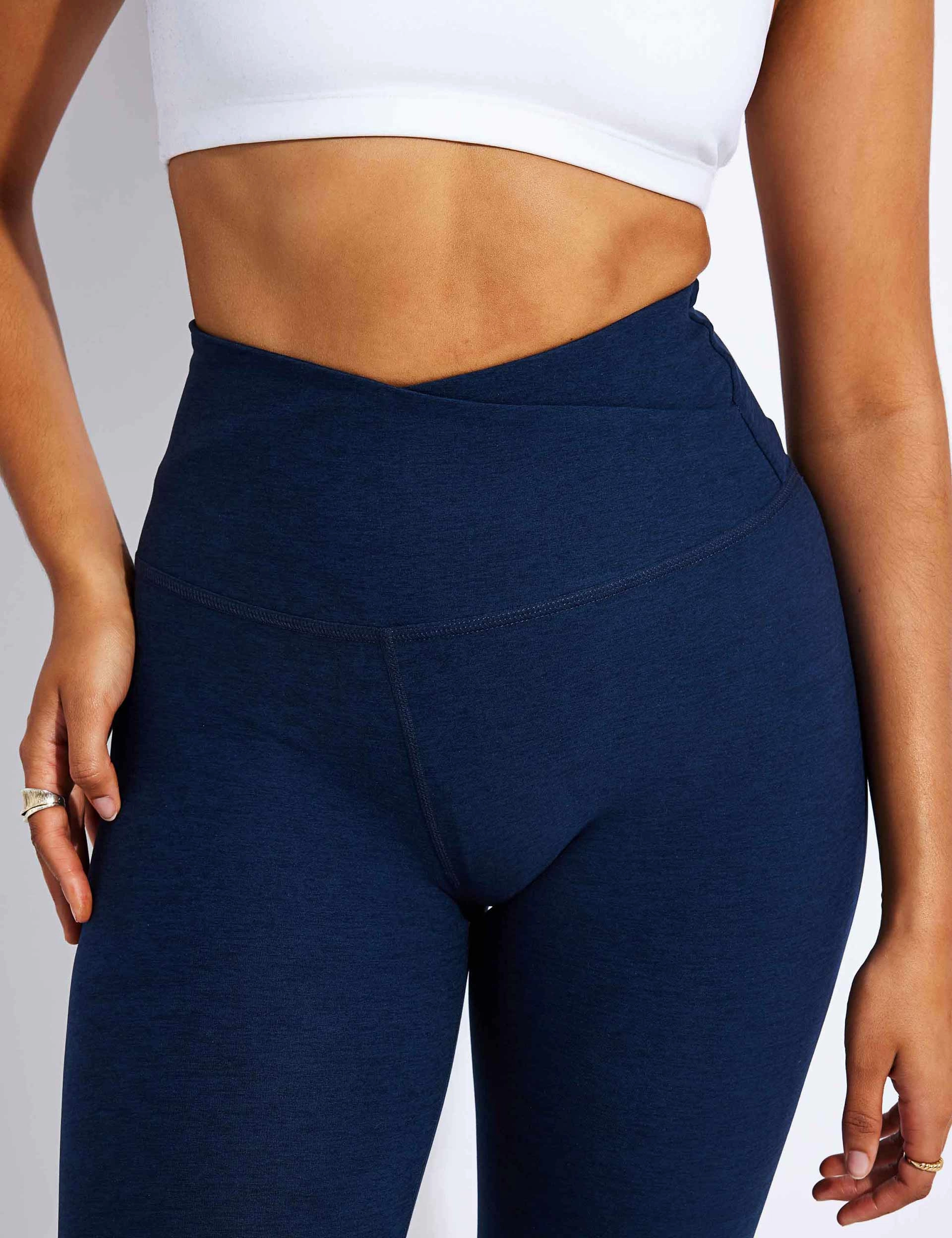 Daily Comfort Spacedye At Your Leisure High Waisted Midi Legging - Nocturnal Navy