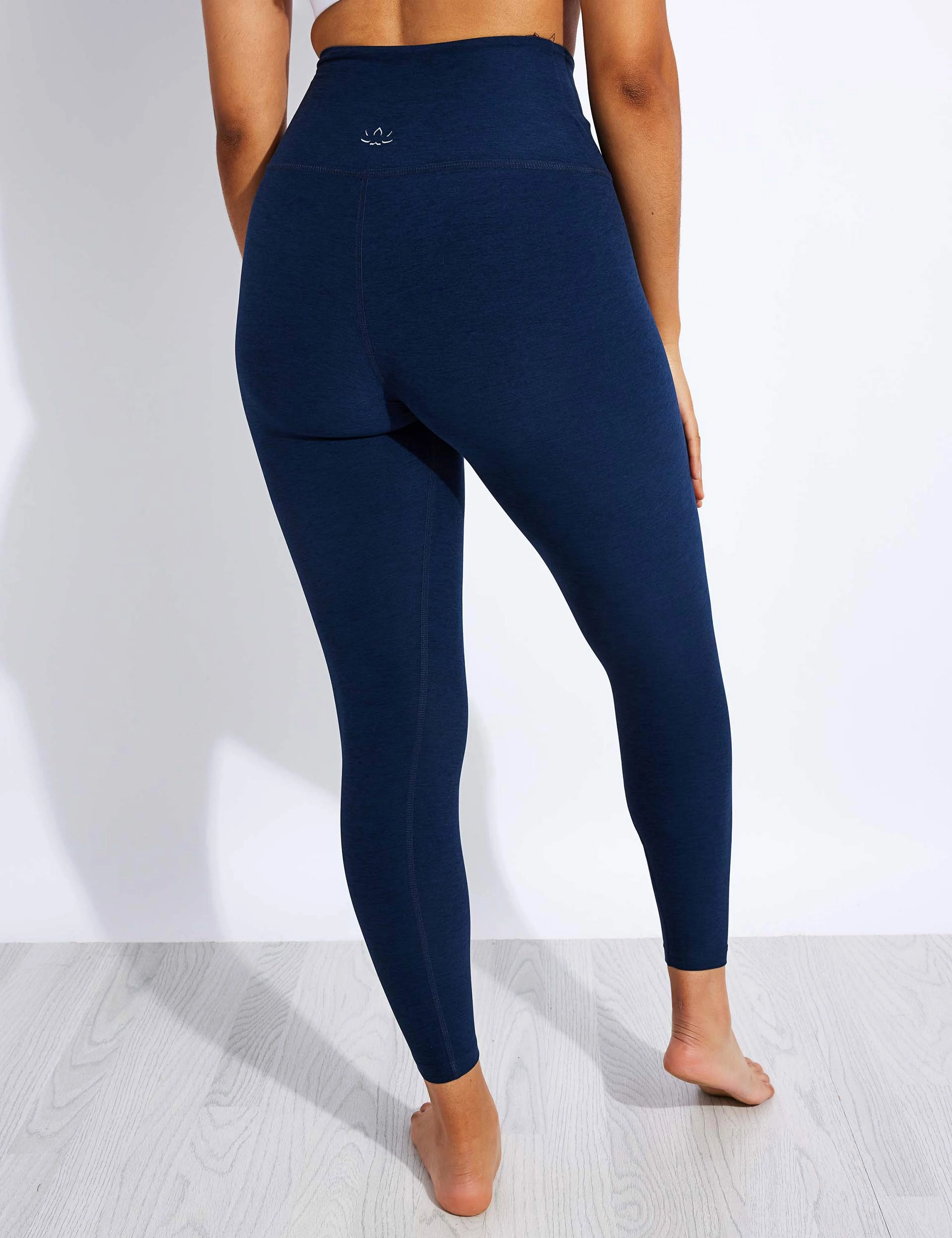Spacedye At Your Leisure High Waisted Midi Legging - Nocturnal Navy Weekend Look Morning Jog Ultra Light
