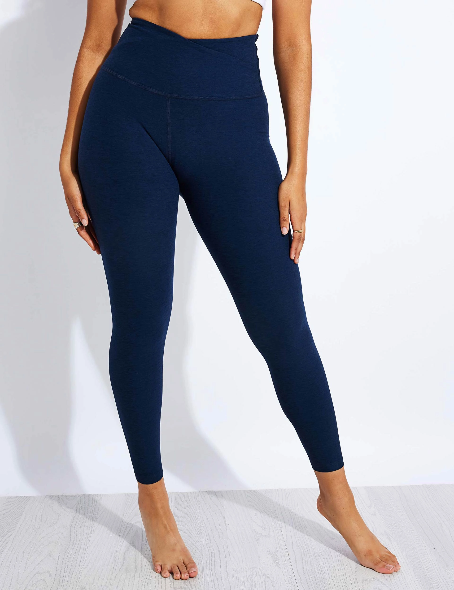 Spacedye At Your Leisure High Waisted Midi Legging - Nocturnal Navy Ultra Fit
