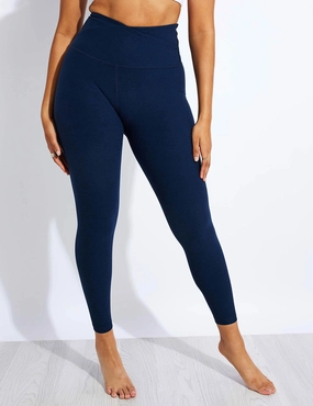 Spacedye At Your Leisure High Waisted Midi Legging - Nocturnal Navy Ultra Fit