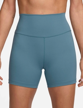 lounging clothes construction work One High Waisted 5" Biker Shorts - Smokey Blue/Black