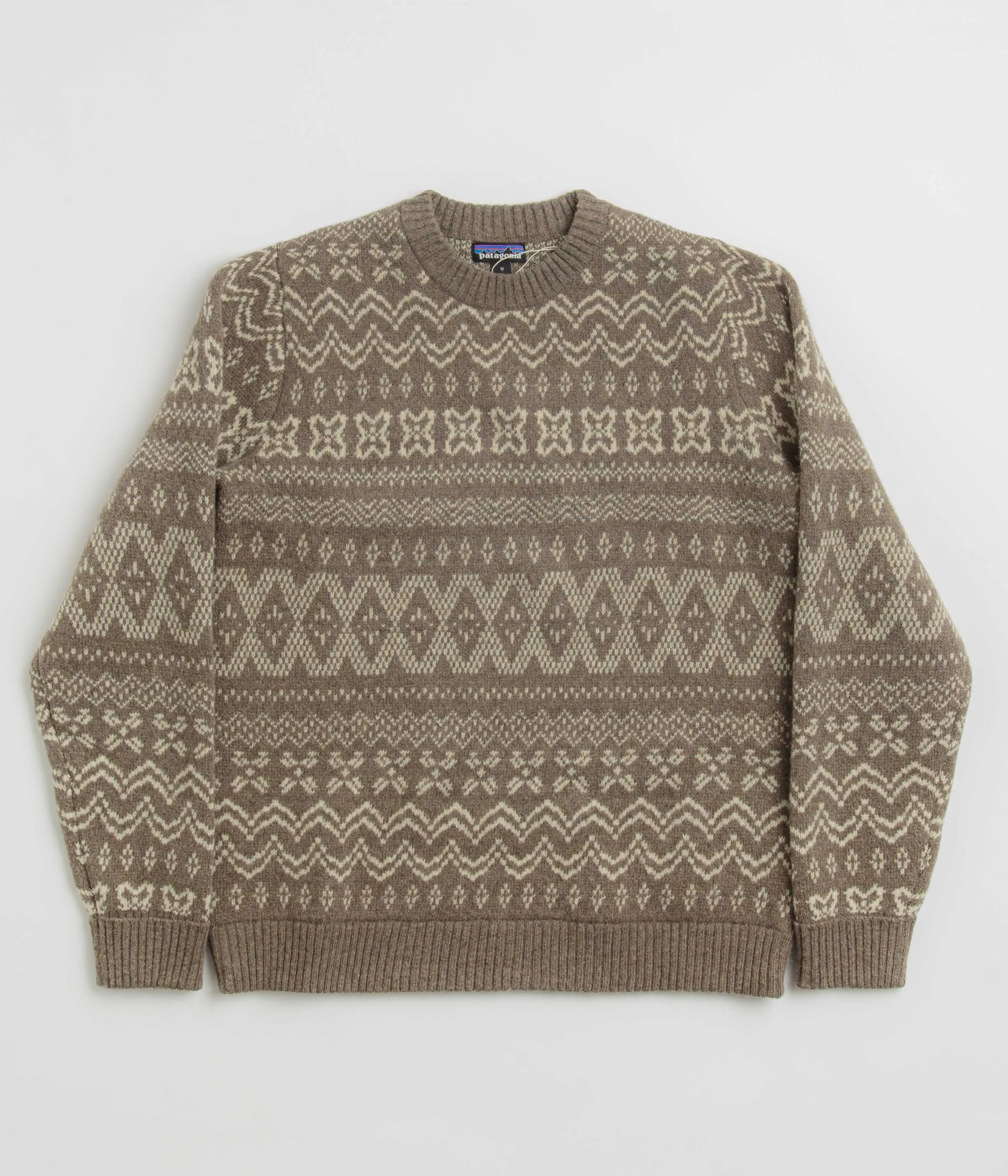 Patagonia Recycled Wool Sweatshirt - Helmsman: Seabird Grey Shiny Finish