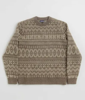 Patagonia Recycled Wool Sweatshirt - Helmsman: Seabird Grey Shiny Finish