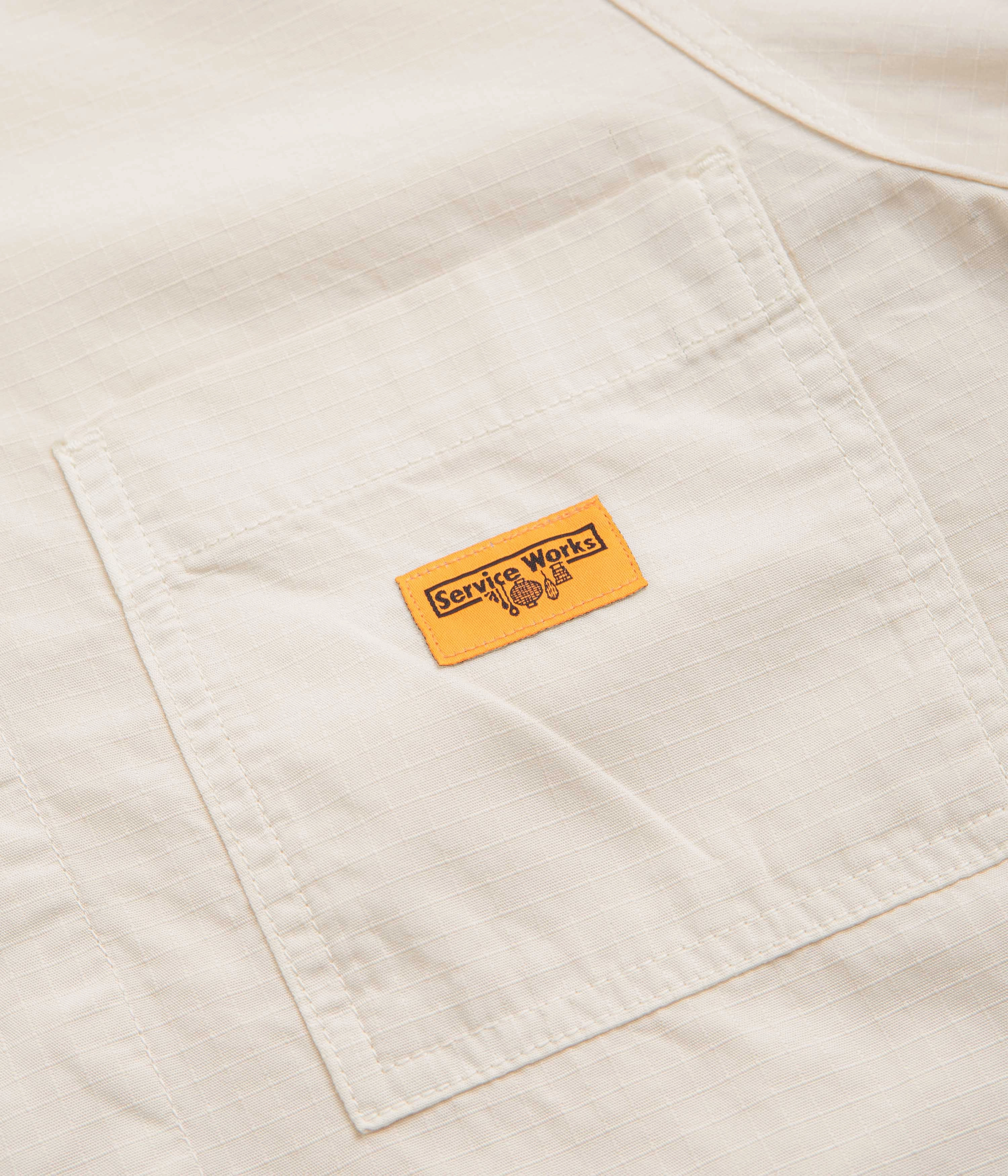 Party outfit Service Works Ripstop FOH Jacket - Bone