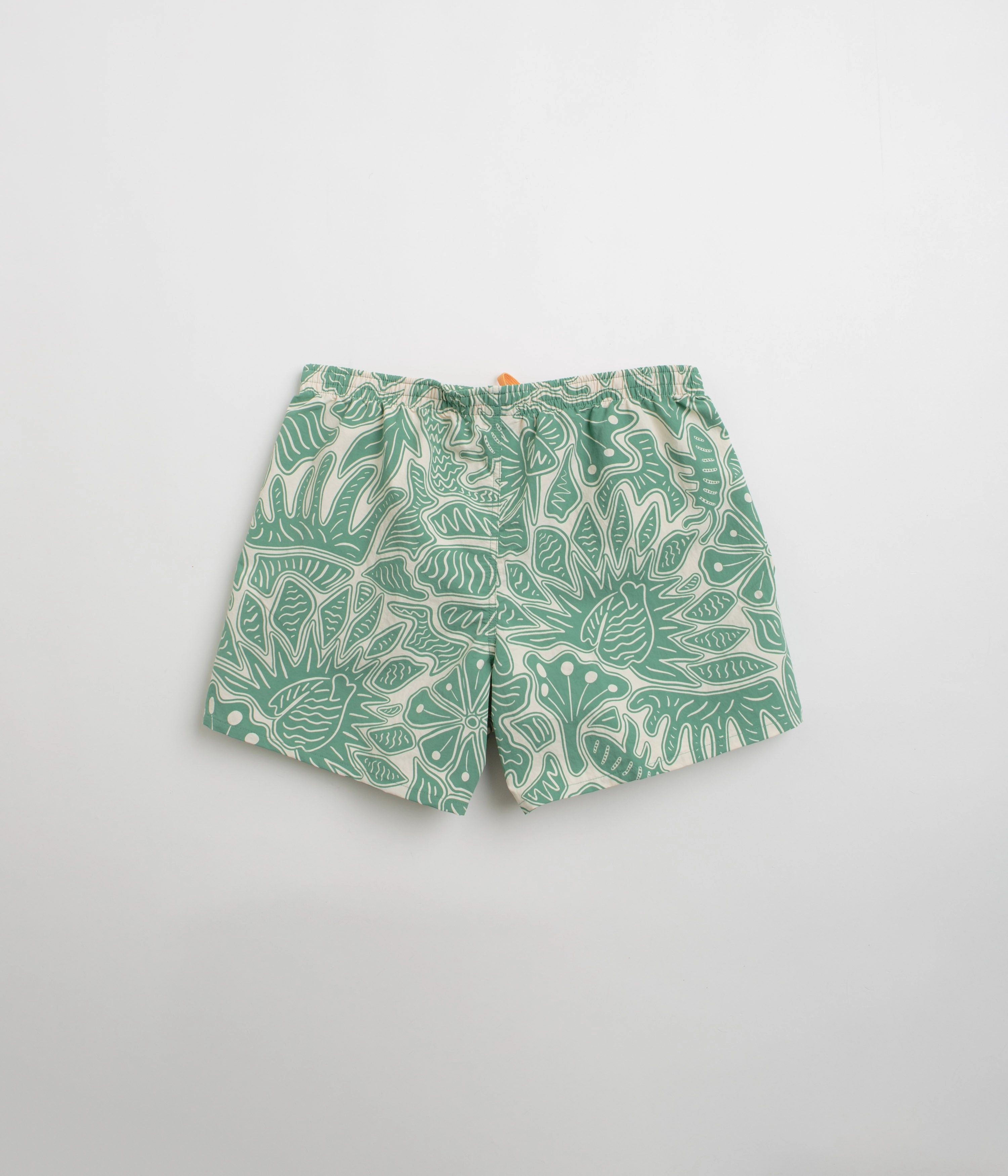 Fit Design Breezy Fit Patagonia Womens Baggies 5" Shorts - Bees and Flowers: Heartleaf Green