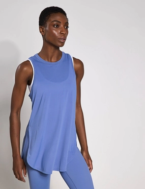 Zela Tank Top - Dusty Blue medium performance
