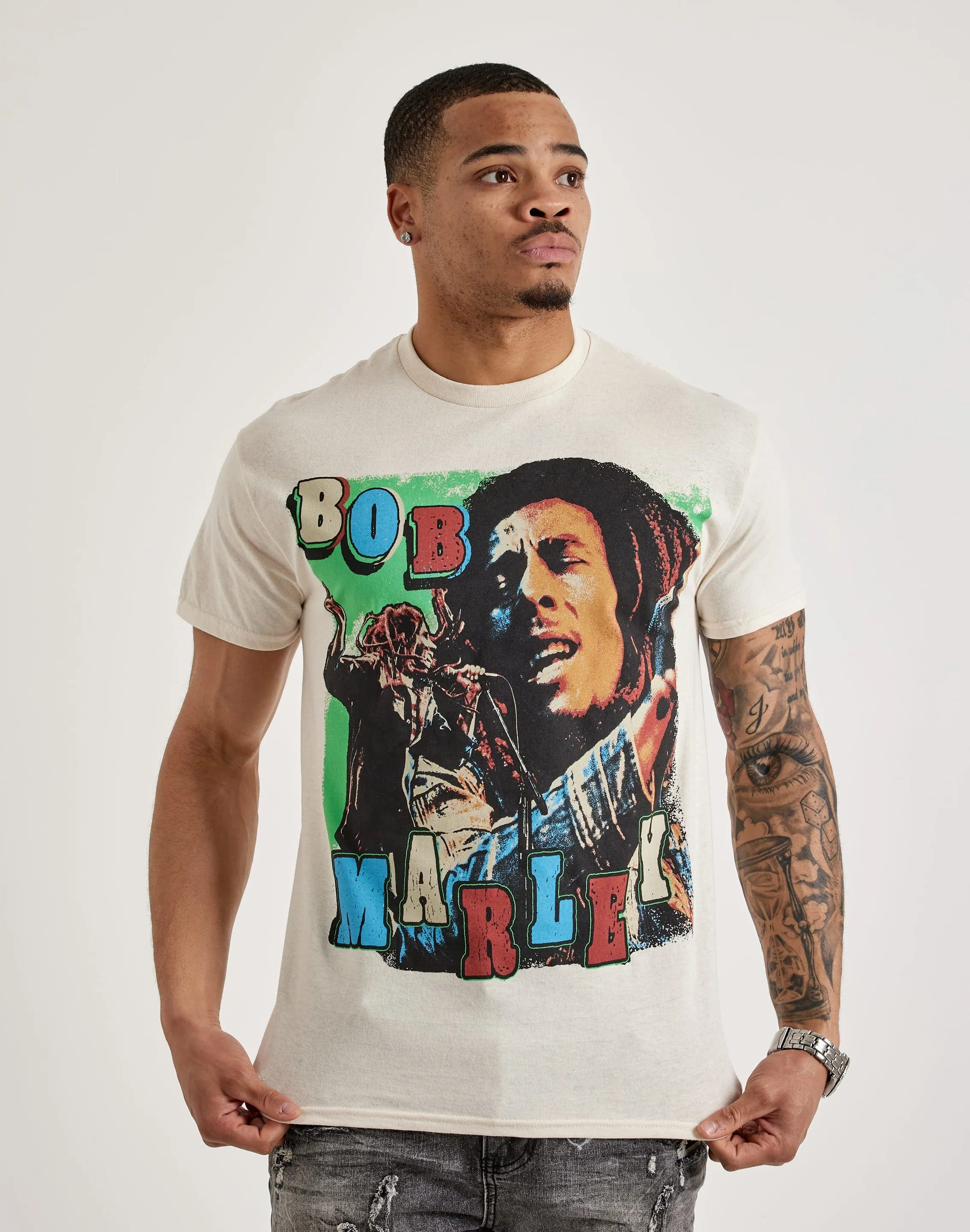 Clear Tone Legend Glow Zion Rootswear Bob Marley Collage Tee