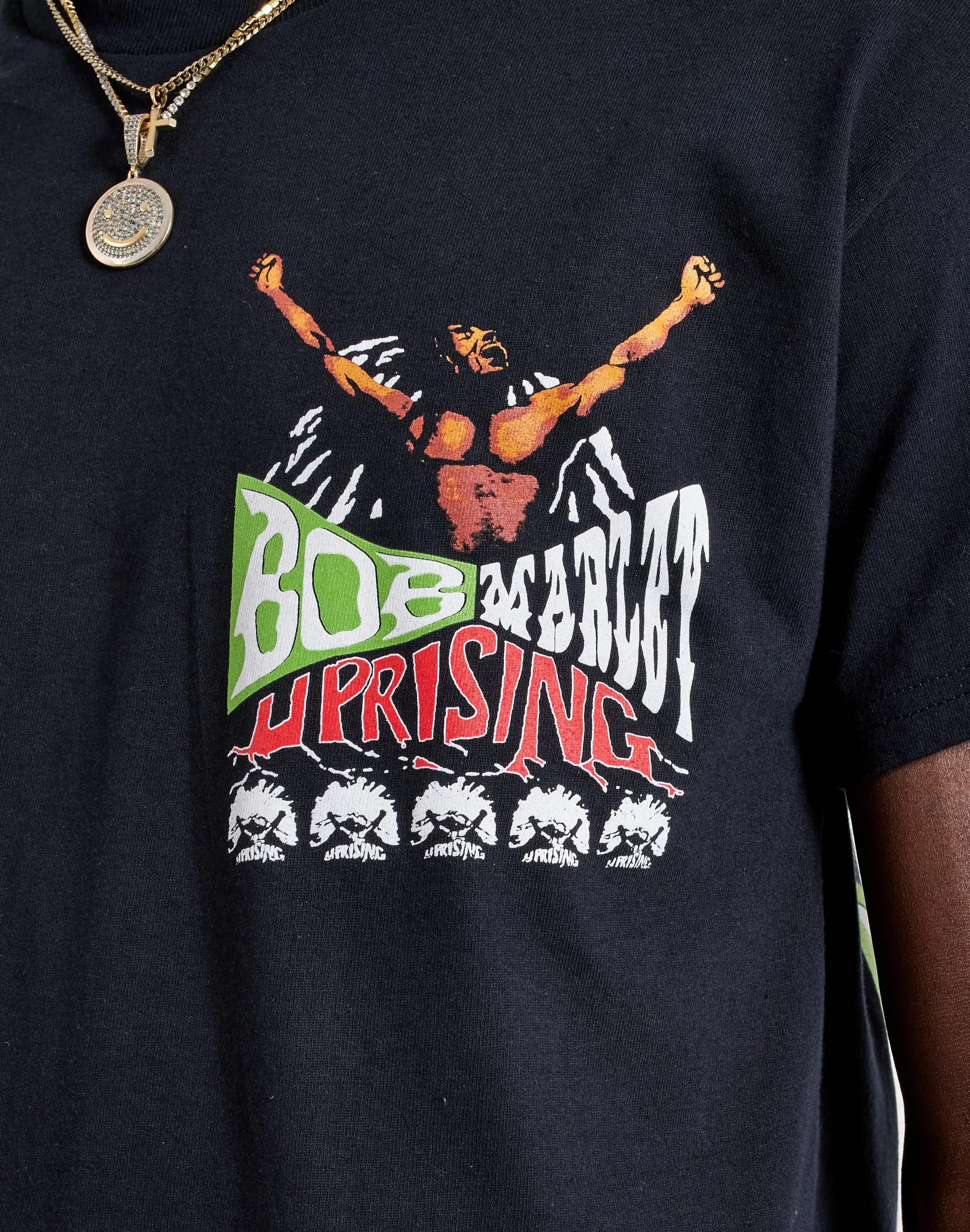 AntiStatic Lining ReflectiveTrims Zion Rootswear Bob Marley Uprising Tee