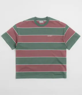 Carhartt Quinby T-Shirt - Quinby Stripe / Silver Pine art gallery event button-down